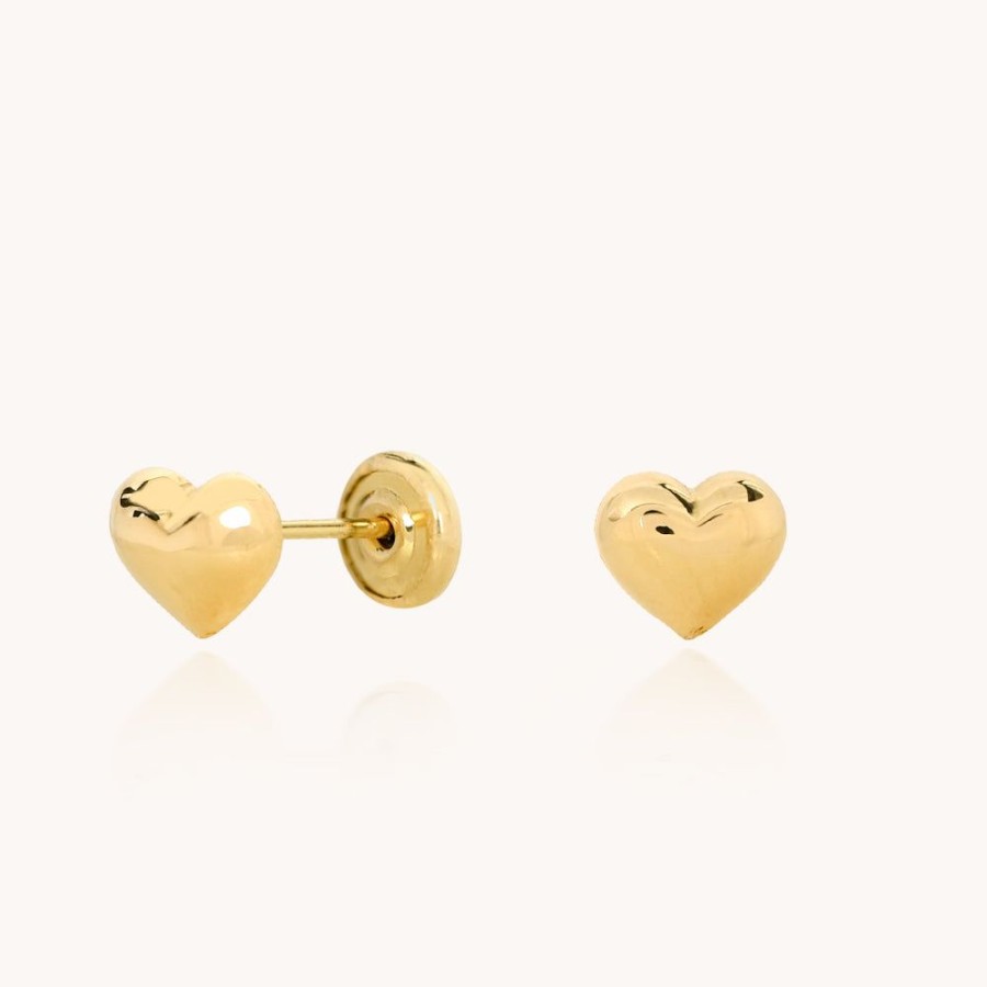 Joyas Bohoo Accesorios Mini Y Studs | Arete Baby Heart Para Bebe