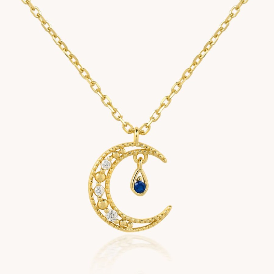 Joyas Bohoo Accesorios Cadenas | Collar Moon Love Dorado