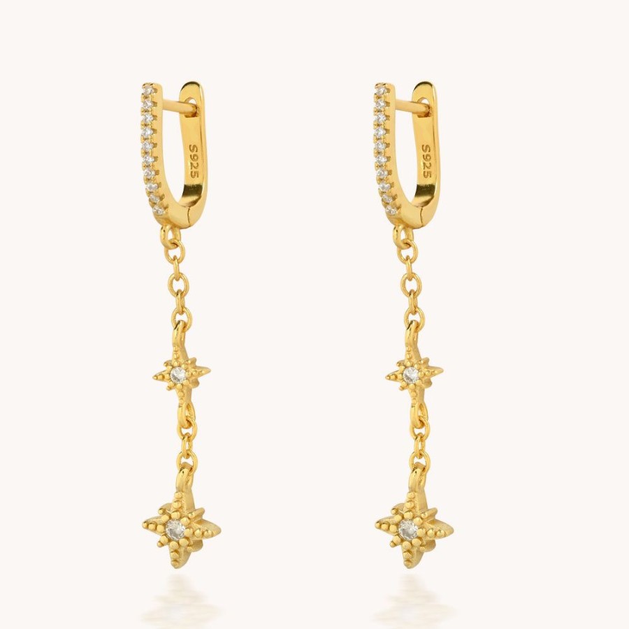 Joyas Bohoo Accesorios Todo Aretes | Aretes Stars Dorado