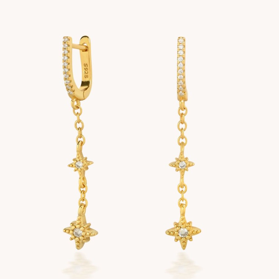 Joyas Bohoo Accesorios Todo Aretes | Aretes Stars Dorado