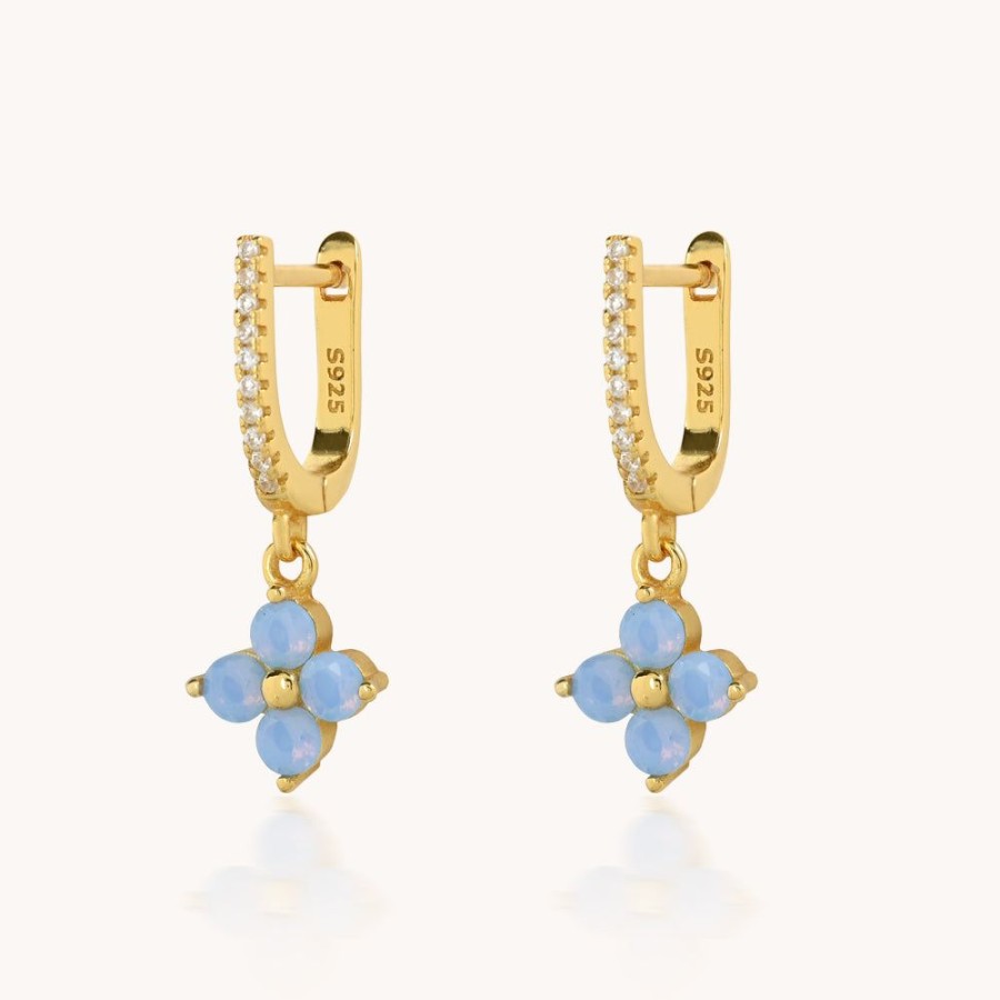 Joyas Bohoo Accesorios Argollas | Aretes Sweet Flower Dorado