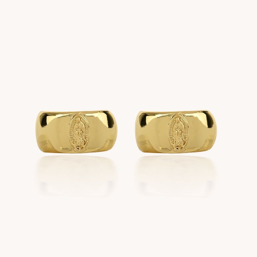 Joyas Bohoo Accesorios Todo Aretes | Earcuff Guadalupana Dorado