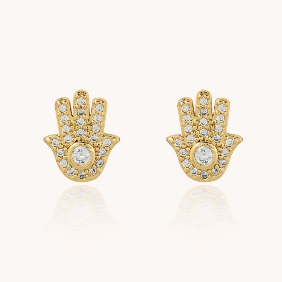 Joyas Bohoo Accesorios Todo Aretes | Aretes Emine Dorado