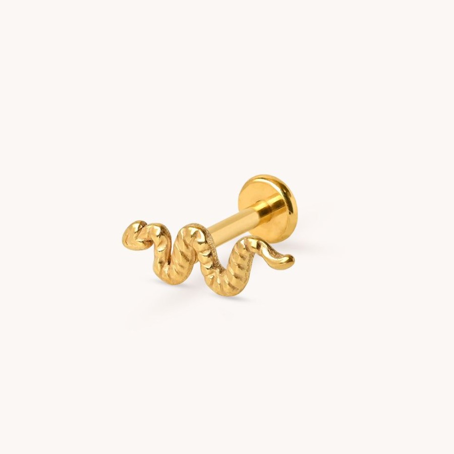 Joyas Bohoo Accesorios Todo Aretes | Piercing Golden Snake