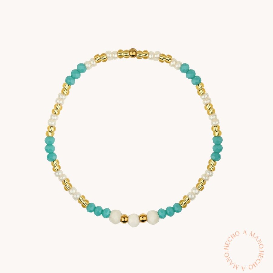 Joyas Bohoo Accesorios Elasticas | Pulsera Ocean Duo Turquesa