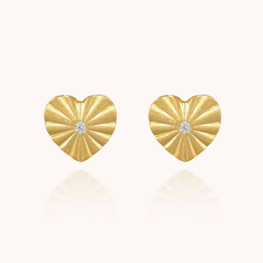 Joyas Bohoo Accesorios Todo Aretes | Aretes Love Dorado