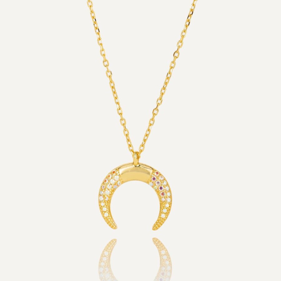 Joyas Bohoo Accesorios Todo Collares | Collar Sweet Moon Dorado