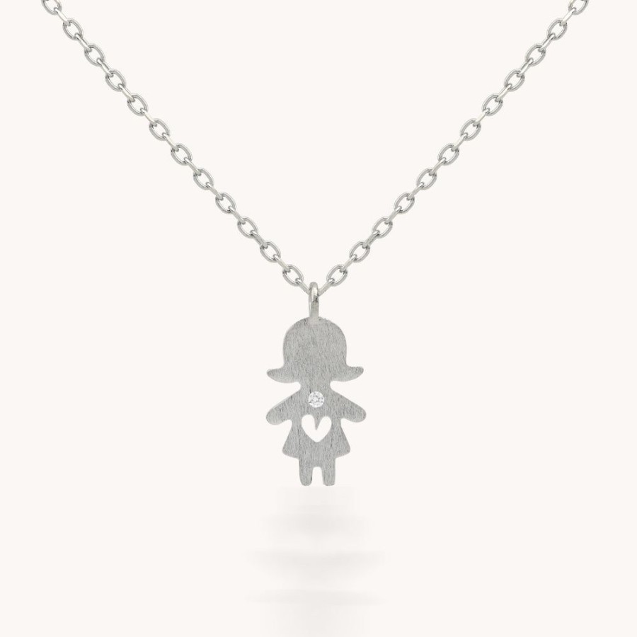 Joyas Bohoo Accesorios Todo Collares | Collar Silver Little Girl Plateado