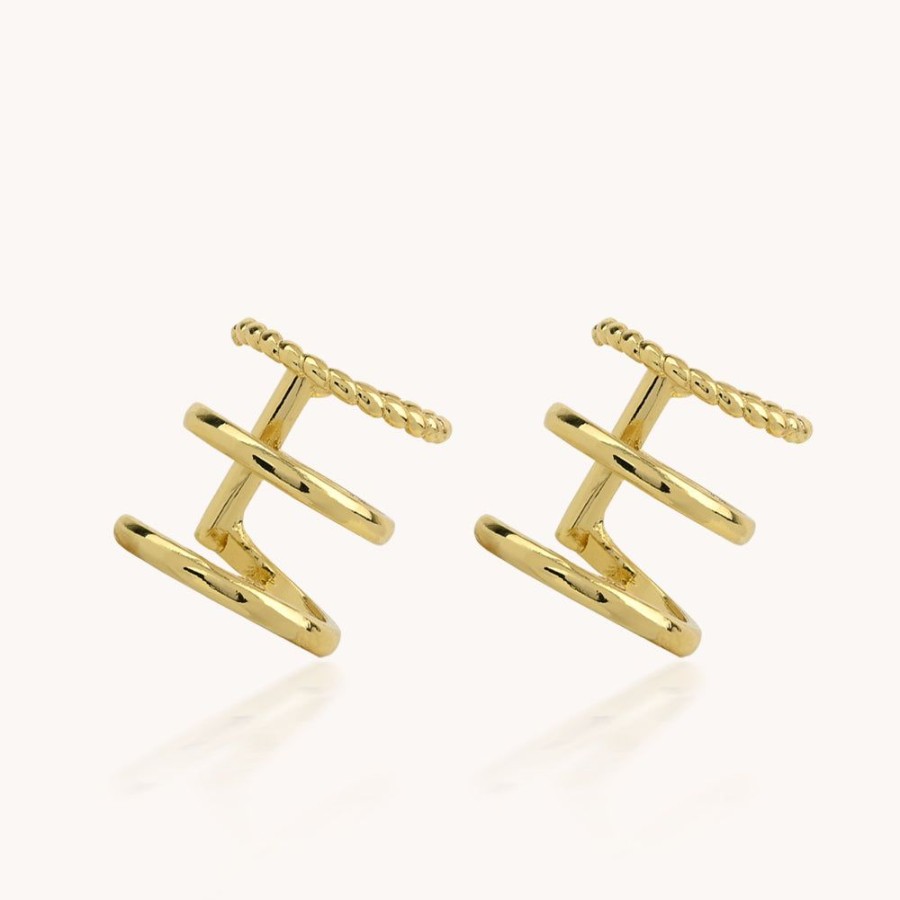 Joyas Bohoo Accesorios Todo Aretes | Earcuff Golden Trendy Dorado