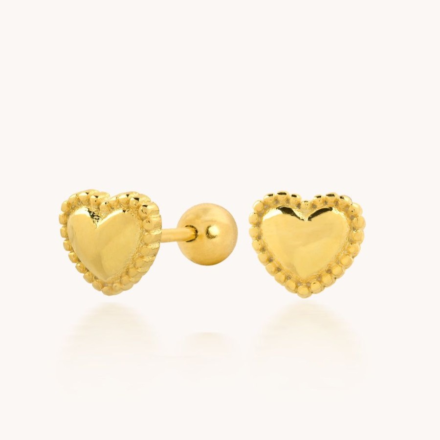 Joyas Bohoo Accesorios Mini Y Studs | Arete Mini Cora Dorado