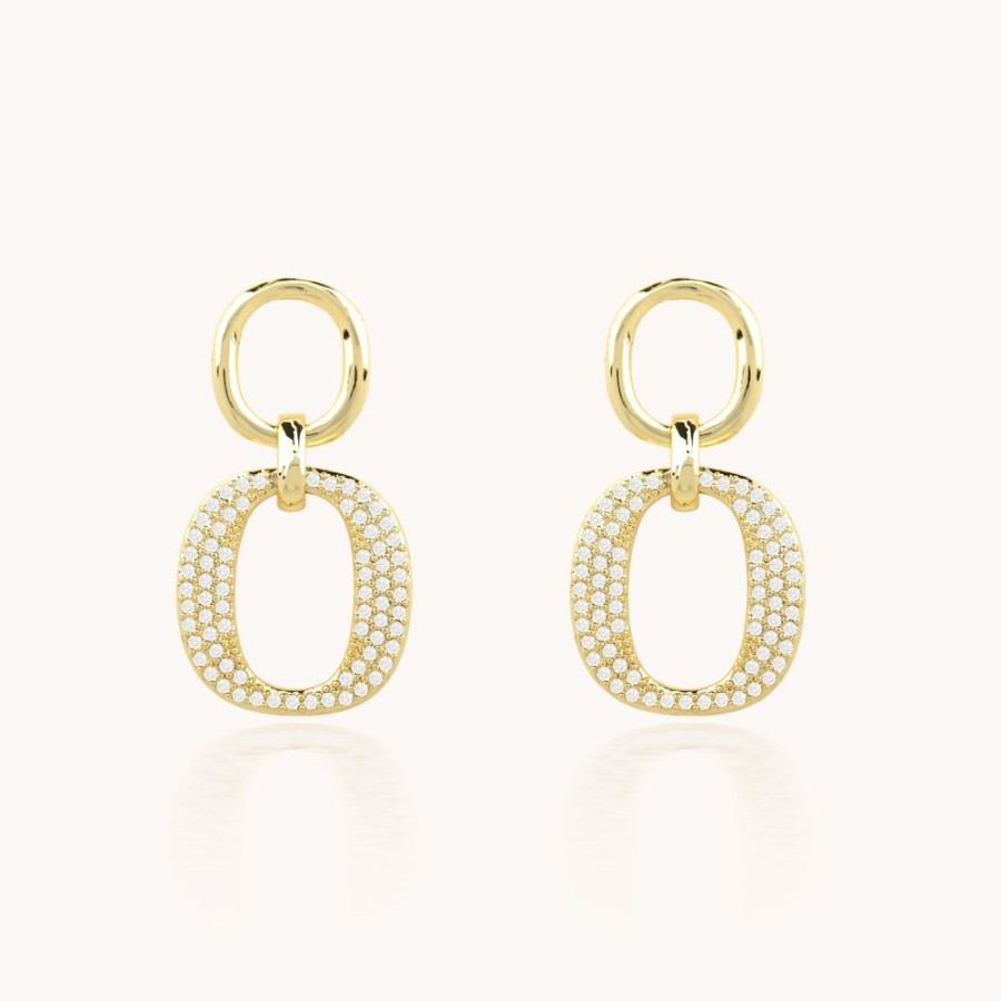 Joyas Bohoo Accesorios Colgantes | Aretes Pirouette Dorado