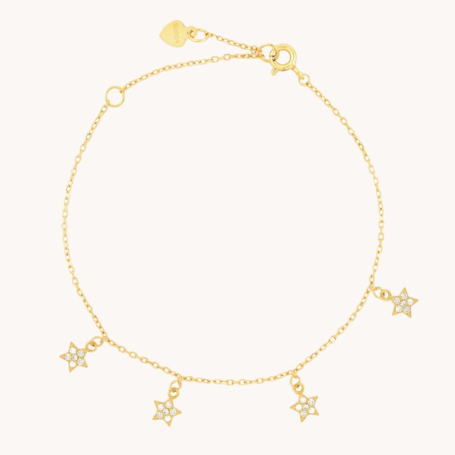 Joyas Bohoo Accesorios Todo Pulseras | Pulsera Golden Star Dorado