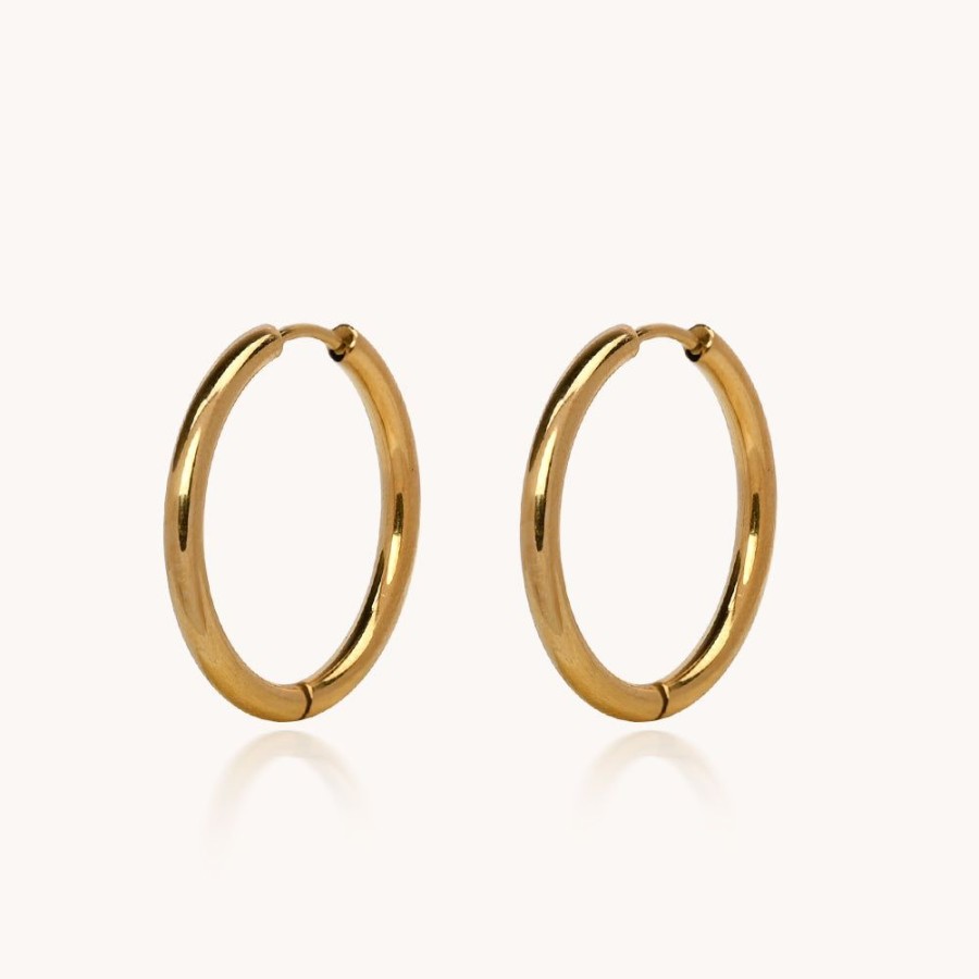 Joyas Bohoo Accesorios Argollas | Aretes Simple Golden