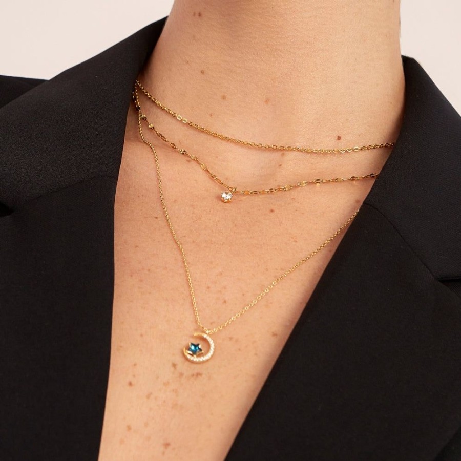 Joyas Bohoo Accesorios Chokers | Collar Light Dot Dorado