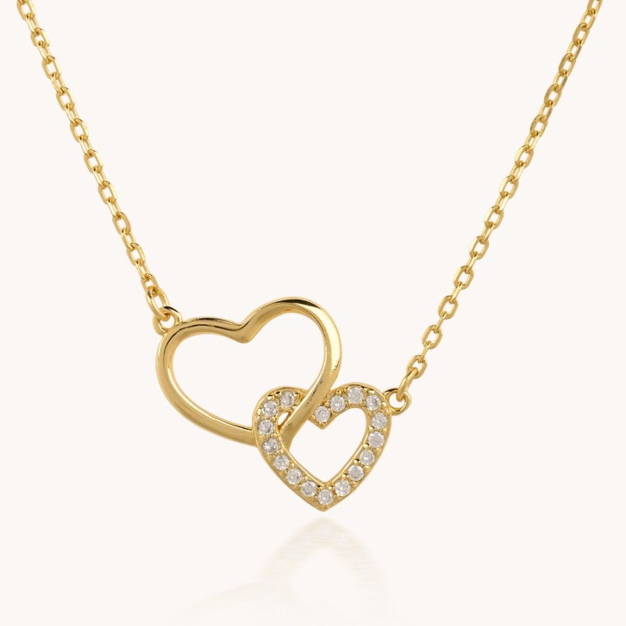 Joyas Bohoo Accesorios Cadenas | Collar Dual Love Dorado