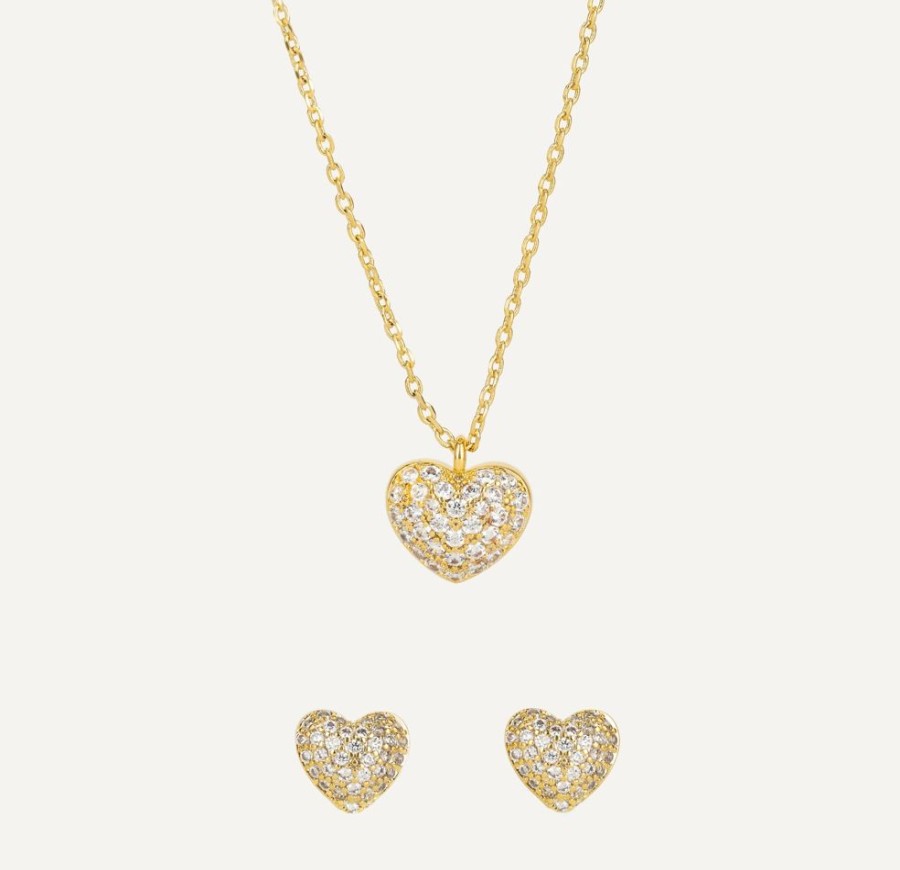 Joyas Bohoo Accesorios | Set Happy Heart Dorado