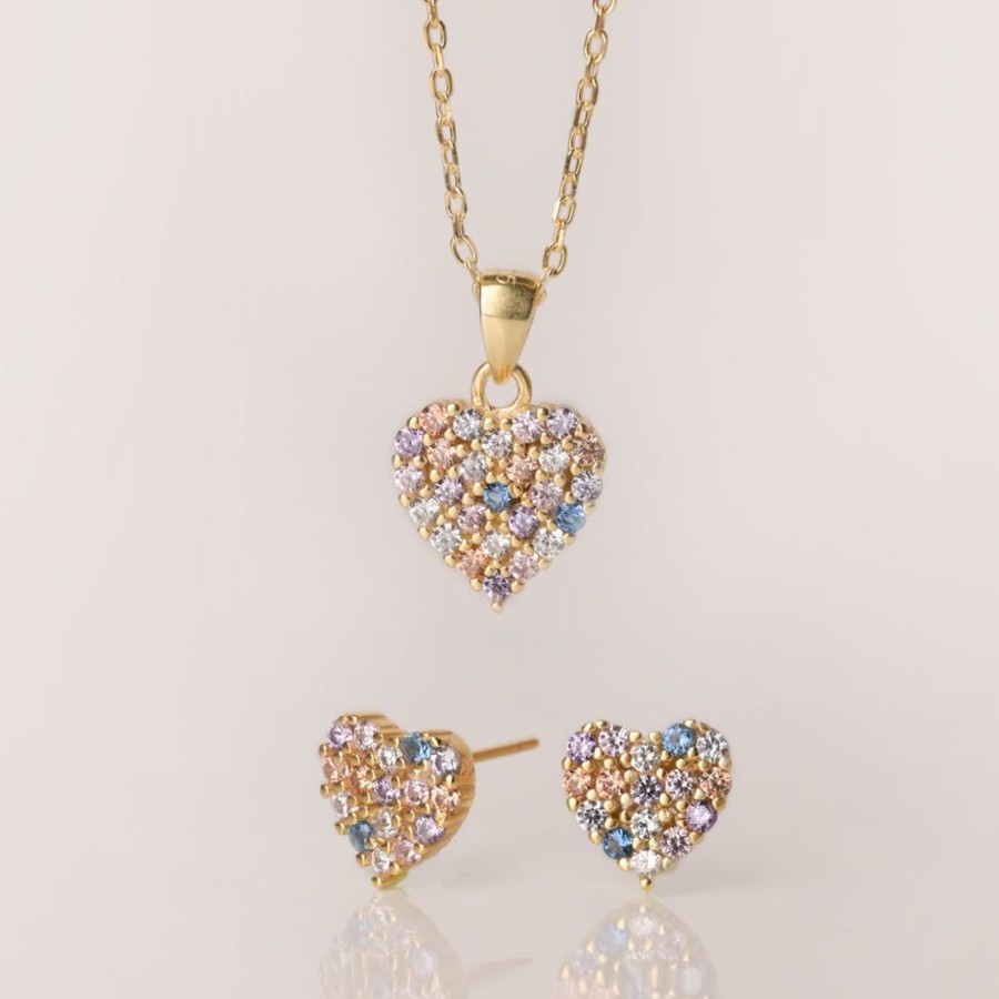 Joyas Bohoo Accesorios | Set Lovely Love Dorado