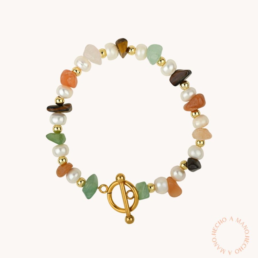 Joyas Bohoo Accesorios Todo Pulseras | Pulsera Colorful Agatha Piedra Agatha