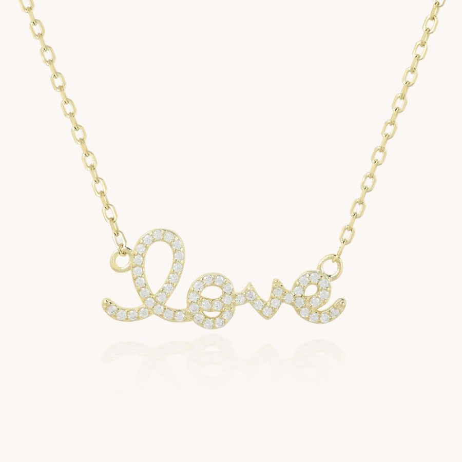 Joyas Bohoo Accesorios Cadenas | Collar Love Golden Dorado