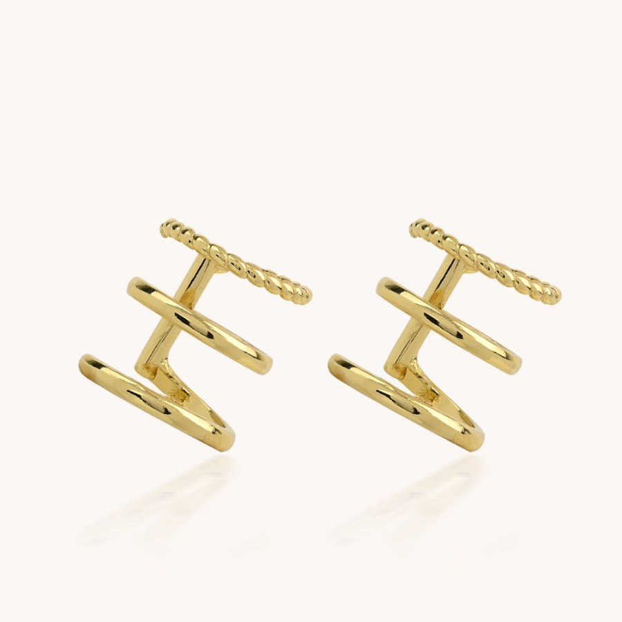 Joyas Bohoo Accesorios Earcuff | Earcuff Golden Trendy Dorado