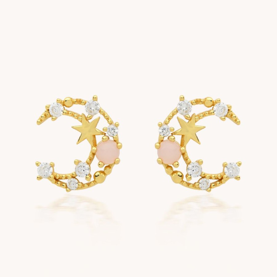 Joyas Bohoo Accesorios Mini Y Studs | Aretes Sky Dorado