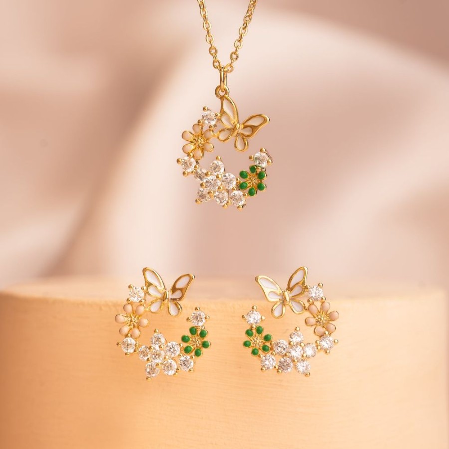 Joyas Bohoo Accesorios | Set Sunny Flower Dorado