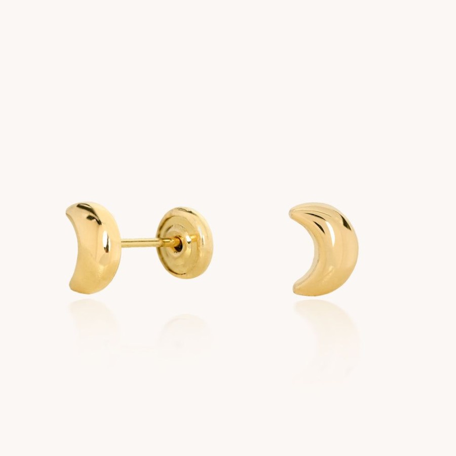 Joyas Bohoo Accesorios Mini Y Studs | Aretes Luna Para Bebe