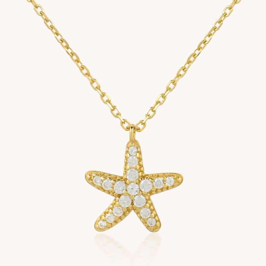 Joyas Bohoo Accesorios Todo Collares | Collar Starfish Dorado