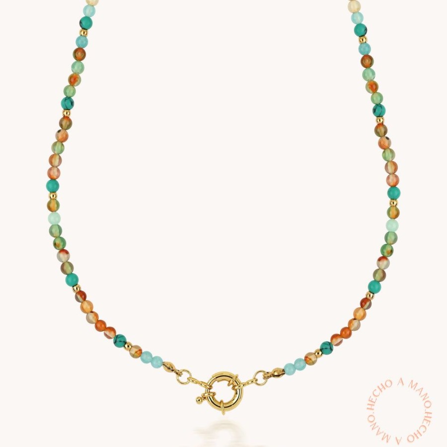 Joyas Bohoo Accesorios Chokers | Collar Summer Colors Piedra Agatha