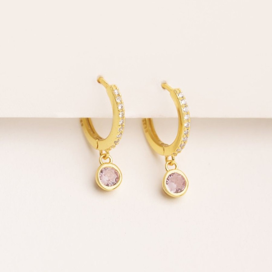 Joyas Bohoo Accesorios Todo Aretes | Aretes Pinky Dot Dorado