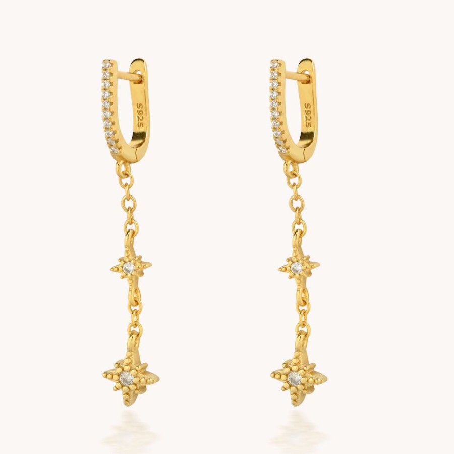 Joyas Bohoo Accesorios Argollas | Aretes Stars Dorado