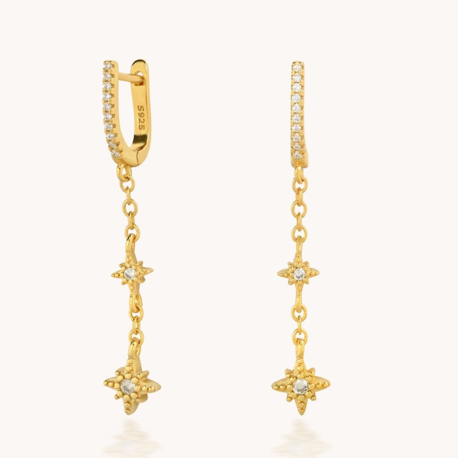 Joyas Bohoo Accesorios Argollas | Aretes Stars Dorado