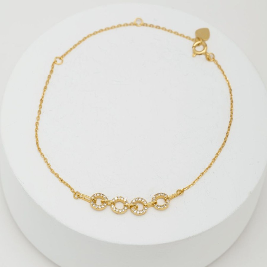 Joyas Bohoo Accesorios Todo Pulseras | Pulsera Round Dorado