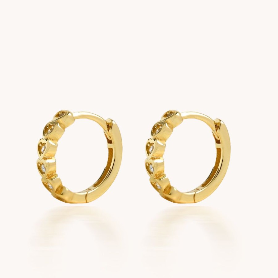 Joyas Bohoo Accesorios Todo Aretes | Aretes Mini Golden Round