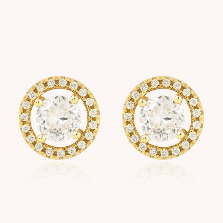 Joyas Bohoo Accesorios Mini Y Studs | Aretes Golden Light Dorado