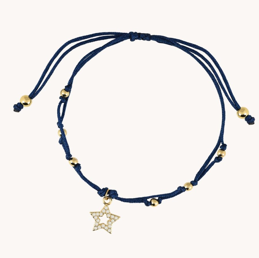 Joyas Bohoo Accesorios Hilo | Pulsera Estrella Azul-Estrella