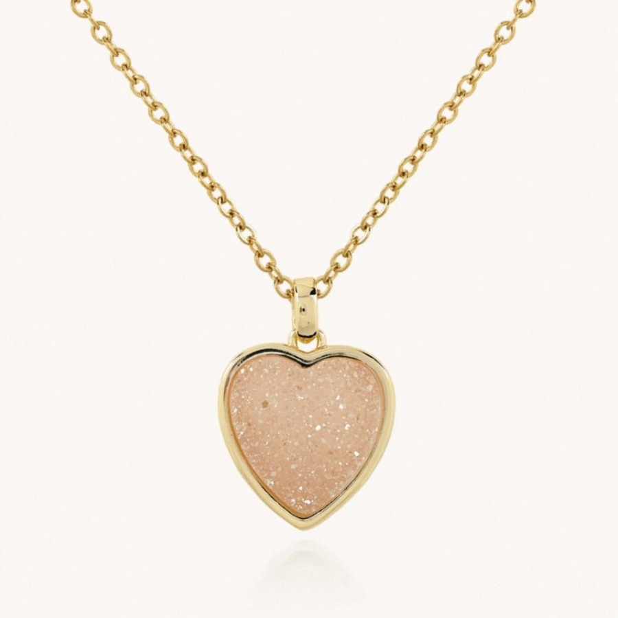 Joyas Bohoo Accesorios Cadenas | Collar Corazon Agata Mediun