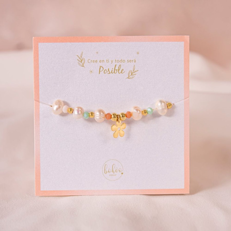 Joyas Bohoo Accesorios Hilo | Pulsera Hilo Flor