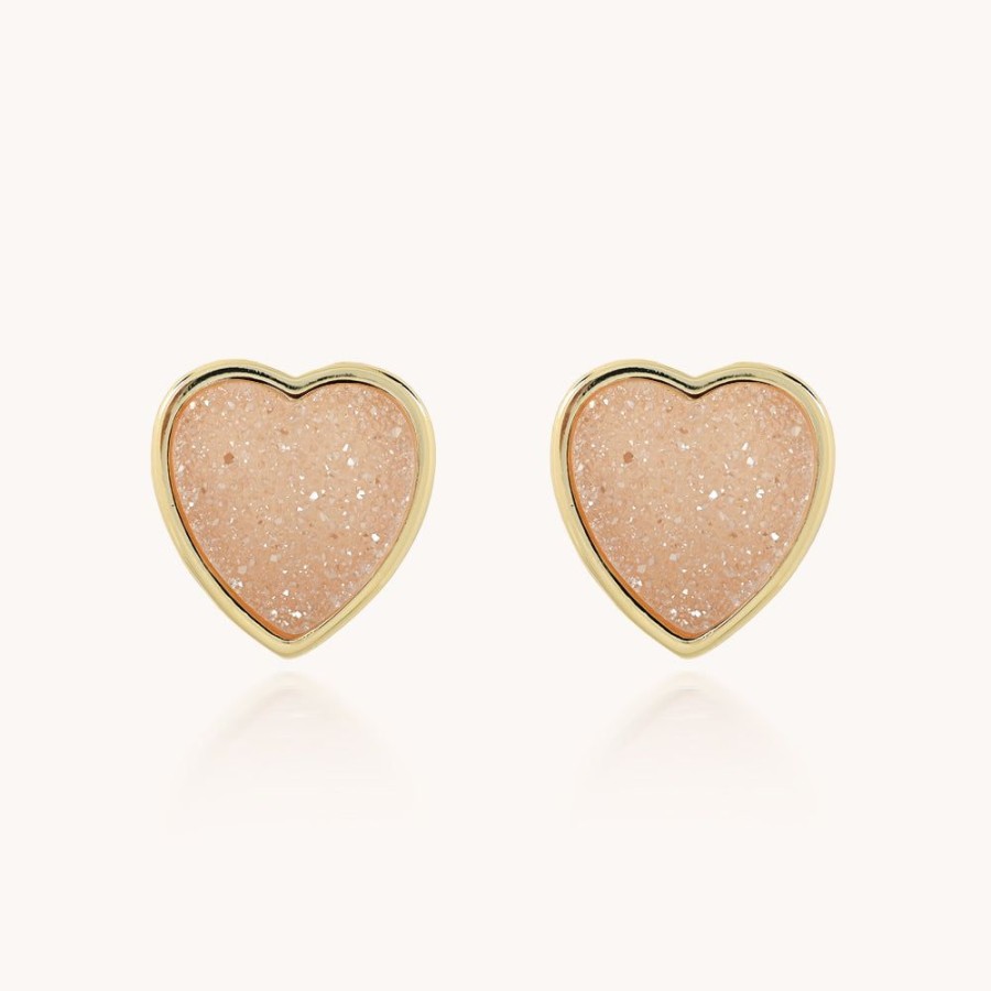 Joyas Bohoo Accesorios Mini Y Studs | Mini Corazon De Agata