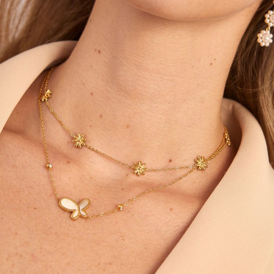 Joyas Bohoo Accesorios Todo Collares | Collar Volare Dorado