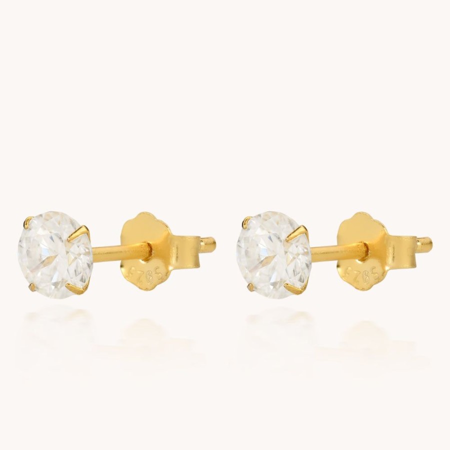 Joyas Bohoo Accesorios Mini Y Studs | Arete Cristal