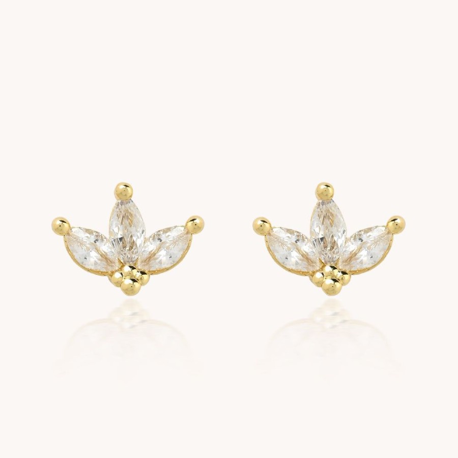 Joyas Bohoo Accesorios Mini Y Studs | Aretes Alheli Dorado