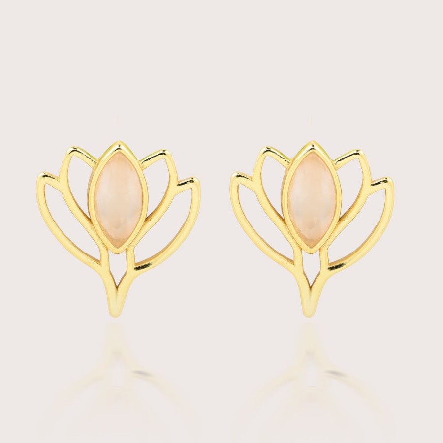 Joyas Bohoo Accesorios Todo Aretes | Aretes Lotus Flower