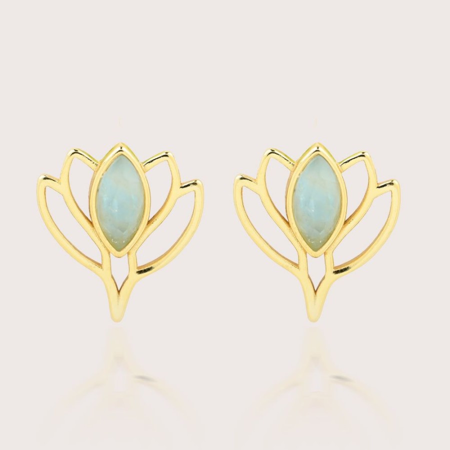 Joyas Bohoo Accesorios Todo Aretes | Aretes Lotus Flower