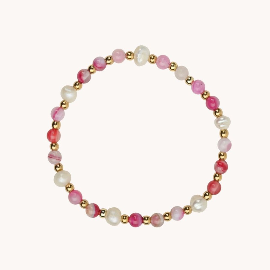 Joyas Bohoo Accesorios Todo Pulseras | Pulsera Energy Agatha Rosa