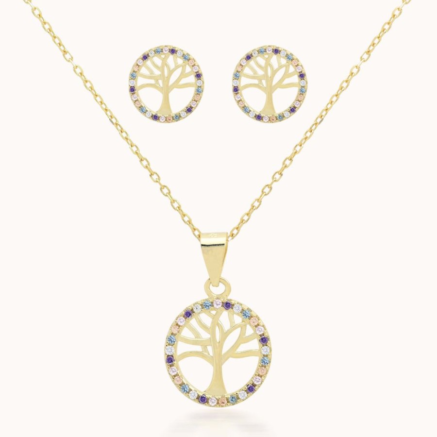 Joyas Bohoo Accesorios | Set Color Tree Dorado