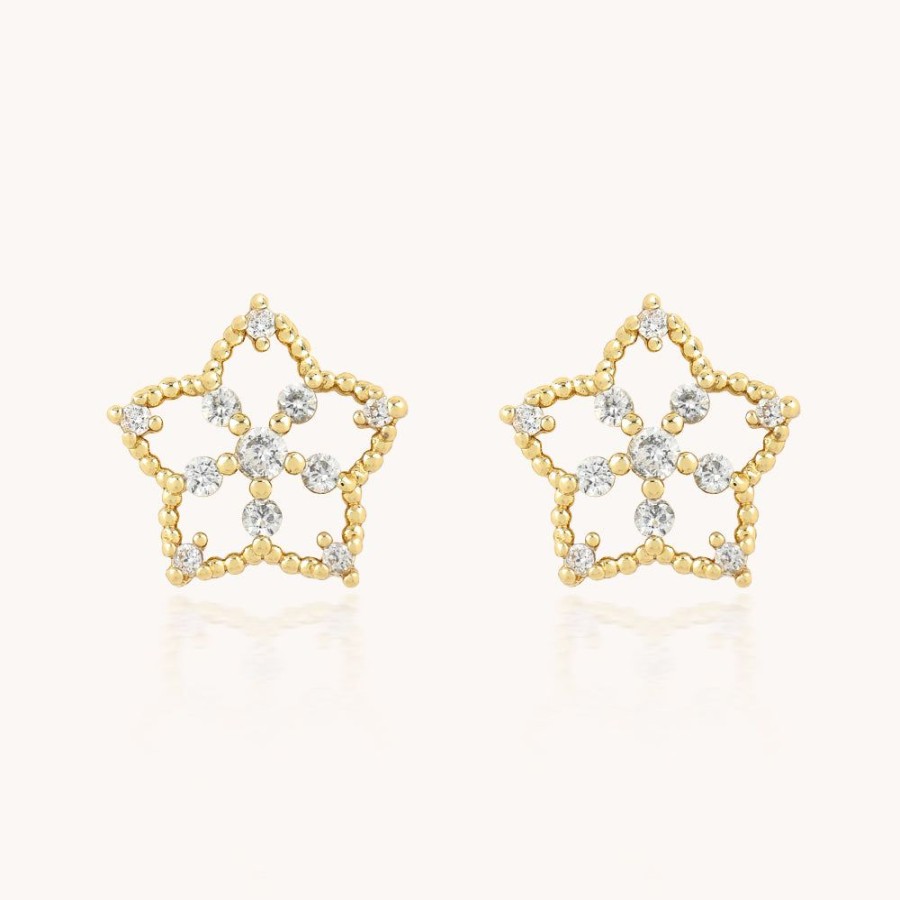 Joyas Bohoo Accesorios Mini Y Studs | Aretes Louise Dorado