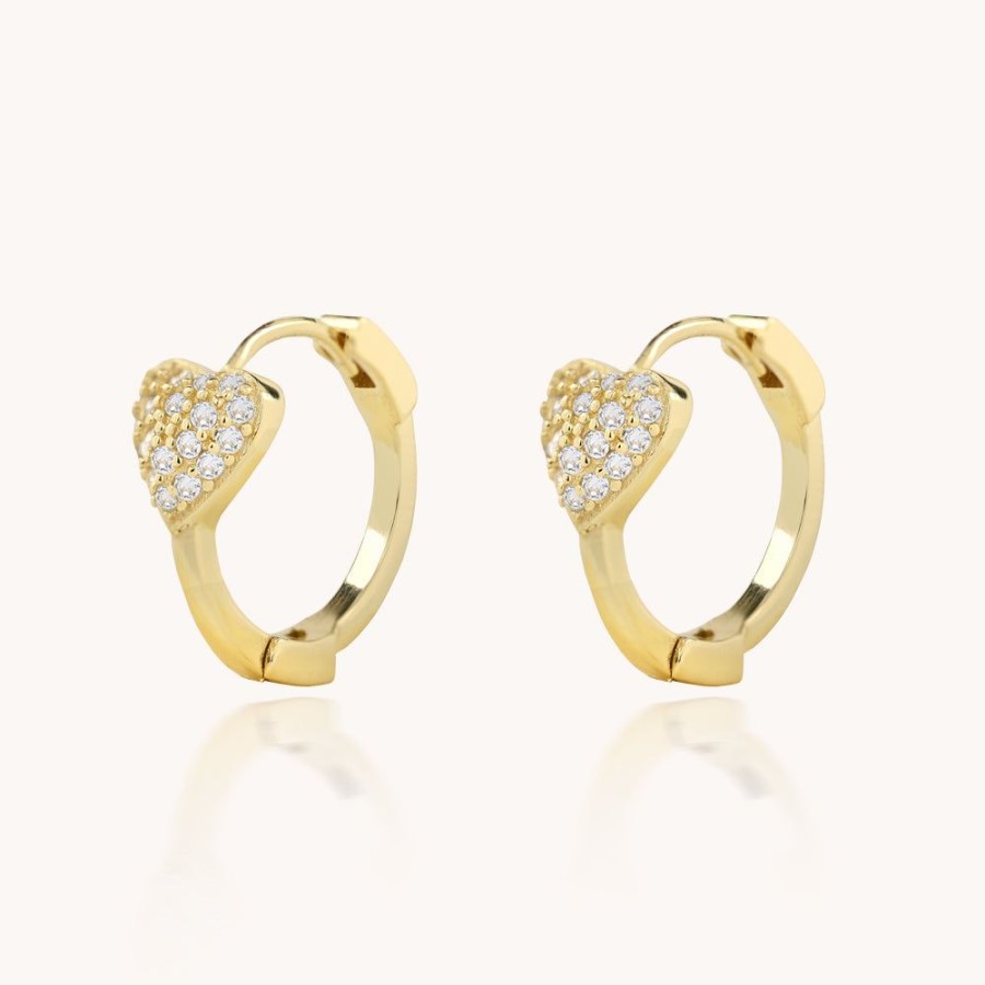 Joyas Bohoo Accesorios Todo Aretes | Aretes Love For Real Dorado