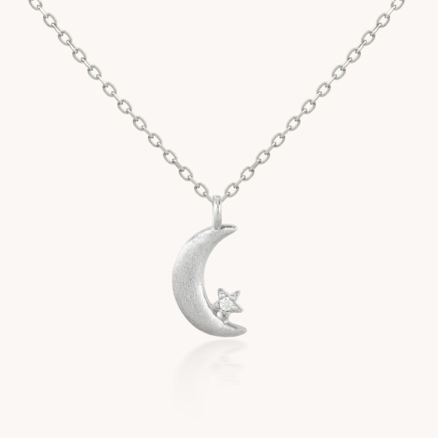 Joyas Bohoo Accesorios Todo Collares | Collar Luna Estrellada Silver Plateado