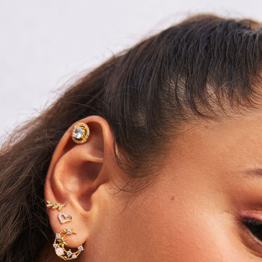 Joyas Bohoo Accesorios Todo Aretes | Aretes Golden Light Dorado